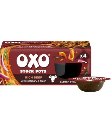 OXO Rich Beef Stock Pots with Rosemary & Onion - 4 x 20g (80g) - Buy Online on GoSupps.com