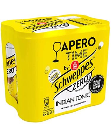 Schweppes Schweppes zero indian tonic - Le pack de 6x33cl