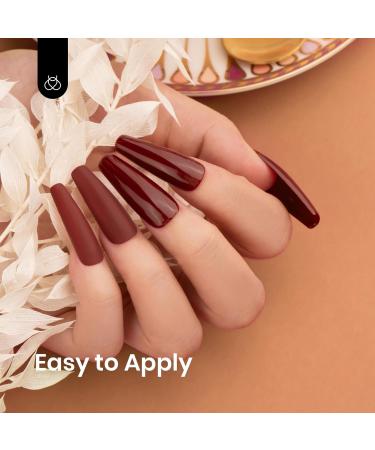 Beetles Dark Red Wine Gel Polish 15mL - Burgundy Christmas Nail Art for UV LED Lamp - Soak Off Manicure Salon Quality - Buy Online on GoSupps.com