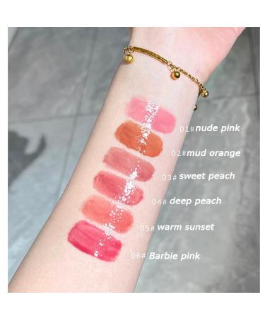 Shop 6 Colors Jelly Lipstick Heart Shape Set - Hydrating Lip Gloss & Tinted Balm for Women & Girls | Moisturizing Makeup - Buy Online on GoSupps.com