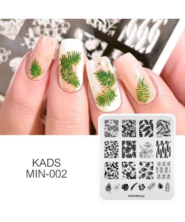 KADS 4Pcs Nail Art Stamping Plate Set for Salon Designs - O1 - Buy Online on GoSupps.com