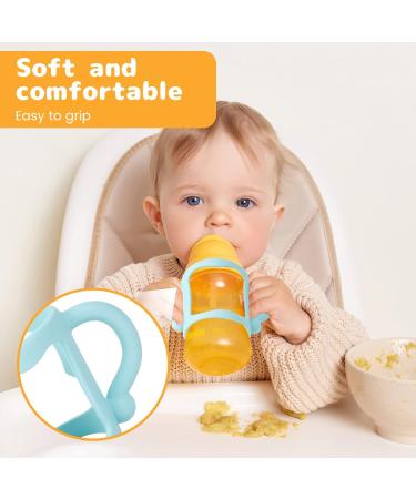 4-Pack Silicone Baby Bottle Handles | Easy Grip Holder for Dr. Browns & Narrow Bottles - Buy Online on GoSupps.com