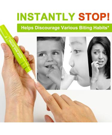 Liquid To Stop Nail Biting Stop Nail Biting Kids 7 Ml Stop Finger Biting Habits Prevention Pen Lightweight And Fast Absorption 7ml For Youth Adults Teenagers Bitter Toddler - Buy Online on GoSupps.com