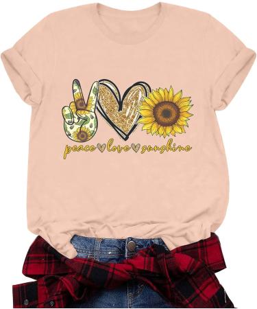 Summer Sunflower Graphic Tee Pink XX-Large | Women's Short Sleeve Plus Size Top 2023 - Buy Online on GoSupps.com