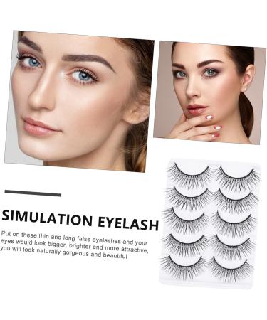 FOMIYES 10 Pairs eyelashes long extension eyeslash natural eye lashes christmas eye lashes halloween makeup supplies fluffy eyeslash faux lashes fiber silver powder 3d make up - Buy Online on GoSupps.com