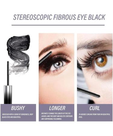 Noir Iron Wand Mascara 3D Curling Eyelash Iron Mascara Iron Wand Mascara Metal Wand Mascara Metal Wand Waterproof Mascara Lengthen Eyelashes Long Lasting No Flaking No Clumping Waterproof - Buy Online on GoSupps.com