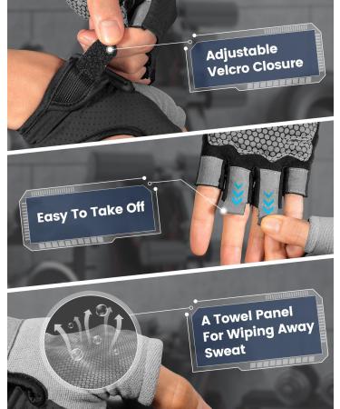 SKDK Vegeraw Fitness Gloves - Premium Training Gloves for Men & Women | Gym Bodybuilding Cycling Strength Training - Black M - Buy Online on GoSupps.com