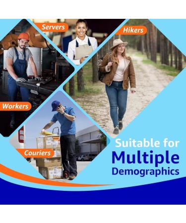 Orthotic Insoles for Men | Plantar Fasciitis Relief | Foot Pain Support Inserts | All-Day Comfort | Blue XL (Men's 10-10.5 / Women's 12-12.5 - Buy Online on GoSupps.com
