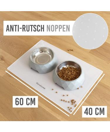 KaraLuna Premium Silicone Bowl Mat - 60x40 cm Transparent & Curved for Ultimate Spill Protection - Buy Online on GoSupps.com