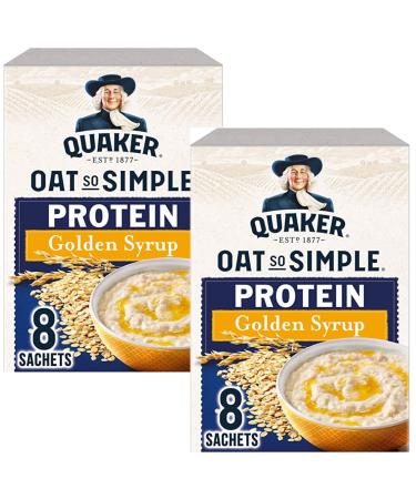 Porridge Bundle With Quaker Oat So Simple Protein Golden Syrup Sachets 344g (2 Pack) - Buy Online on GoSupps.com