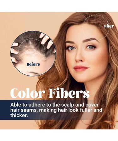 Supersize Color Fibers With Refill Set Colored Hair Thickener True Hair Supersize Color Fibers Temporary Hair Color for Root Touchup with Hair Thickening Fibers Hair Fiber Powder (Gold) - Buy Online on GoSupps.com