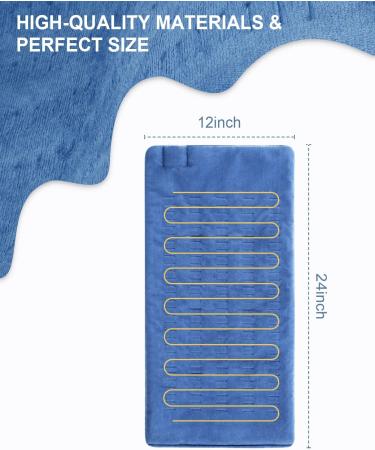 Heating Pad for Back Pain & Cramps 12x24 Inch - Electric Heat Pad for Neck & Shoulders - Auto Shut Off, Portable & Ultra Soft - 4 Temp Settings - Buy Online on GoSupps.com