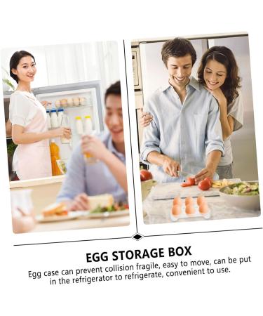 Housoutil 3pcs Egg Storage Box Egg Dispenser Egg Storage for Countertop Container Automatic Pp Assorted Colorx3pcs 14.8x9.7x2cmx3pcs - Buy Online on GoSupps.com