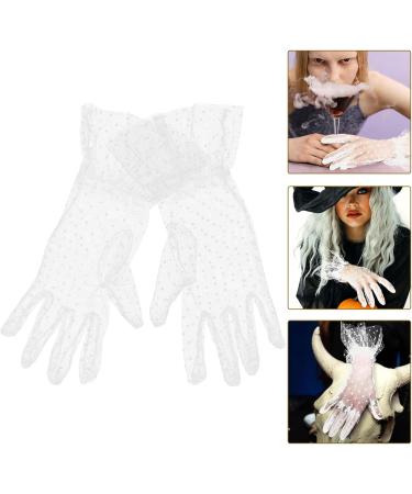FRCOLOR 1 Pair Gloves Cocktail White Evening Dress Accessories Women's Lace - Buy Online on GoSupps.com