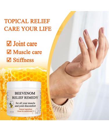 Organic Bee Venom Muscle & Joint Cream | Extra Effective Pain Relief for Neck Hands Feet & More | Arnica & Vitamin B6 | International Shipping - Buy Online on GoSupps.com