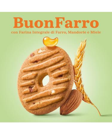  Italian Gourmet E.R. Mulino Bianco BuonFarro Pack of 6 shortcrust pastry biscuits with wholemeal spelt flour almonds and honey 270g + gourmet Italian polpa 400g - Buy Online on GoSupps.com
