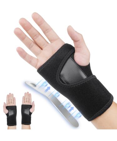 ACWOO Wrist Support Splint Brace Adjustable Wrist Strap Carpal Tunnel Compression Splint Relieves Wrist Pain Sprains Tendonitis and Joint Pain Breathable Wrist Brace Provides Wrist Support (Right)