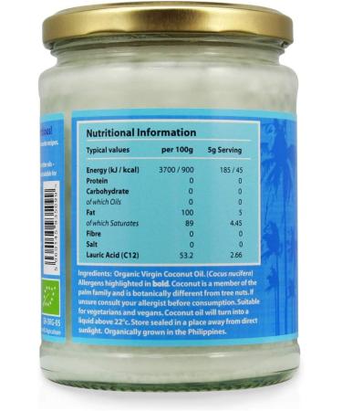 Organic Virgin Coconut Oil - 500ml by Bobbys Healthy Shop - Buy Online on GoSupps.com