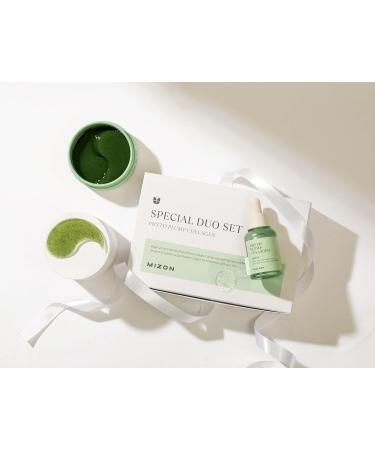 MIZON Phyto Plump Collagen Duo Set | Vegan Eye Gel Patch & Serum | Korean Skincare Essentials - Buy Online on GoSupps.com