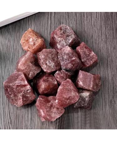 PacuM Wholesale Natural Strawberry Quartz Raw Rough Gem Unshaped Raw s for Loose Gem Raw 8pc LUZONGYUYIN - Buy Online on GoSupps.com