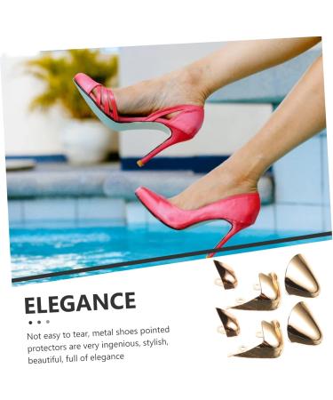 3 Pairs High Heels - Stylish Pointed Toe Anti-Kick Metal Sleeve Cowboy Boots | International Shipping - Buy Online on GoSupps.com