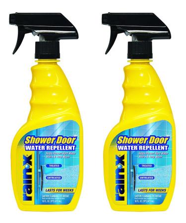 Rain-X 630023 Shower Door Water Repellent zozemkl, 16 Fl Oz (2 Pack)