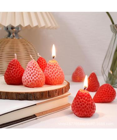 Strawberry Aromatherapy Candle | Cute Birthday Candle Ornaments for Creative Celebrations - International Shipping Available - Buy Online on GoSupps.com