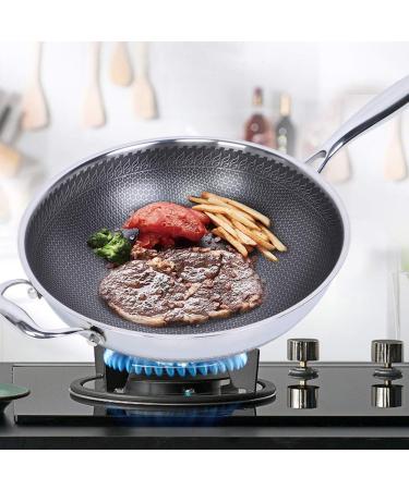 DELURA Stainless Steel Breakfast Pan Cooking Tools Kitchen Supplies Frying Baking Pan Cooking Pot Kitchen Utensils Cookware 32cm - Buy Online on GoSupps.com