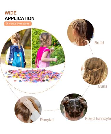 MORGLES 1000 PCS Mini Rubber Bands for Kids - Small Elastic Hair Bands in Multi-colored - Buy Online on GoSupps.com