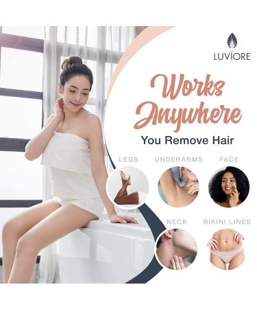 Luviore Ingrown Hair Treatment Solution 4 oz - After Shave for Women & Men - Bikini Area Razor Burn Treatment - Moisturizing Serum 4 fl oz - Buy Online on GoSupps.com