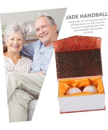 Lurrose Handrolling Balls - 2-in-1 Meditation & Massage Device | Fitness Stress Relief with Jade Baoding Balls - Buy Online on GoSupps.com