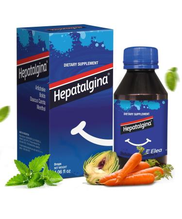 Liver Support Digestive Protector - Liquid Herbal Supplement with Artichoke Extract for Liver Cleanse Detox & Repair - Liver Detox Cleanse Drops with Mint, Boldo & Carrot - 120 ml 4 Fl Oz (Pack of 1)