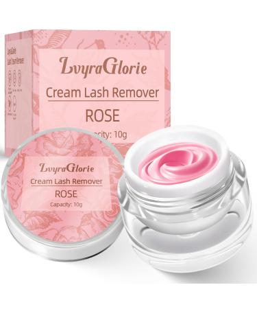 Lash Remover for Lash Extensions Lash Eyelash Extension Remover 10g Rose Fast Dissolving Cream Lash Glue Remover for Cluster Lashes Lash Bond Remover with Mild Ingredients Pink