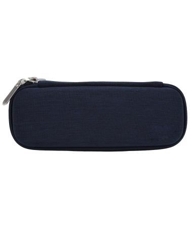 Insulin Cooler Travel Case Simple Portable Diabetes Cooler Bag Multi Layer Zipper Design Diabetic Medication Organzier for Insulin Pens and Other Diabetic Supplies Medicine Travel(Navy Blue)