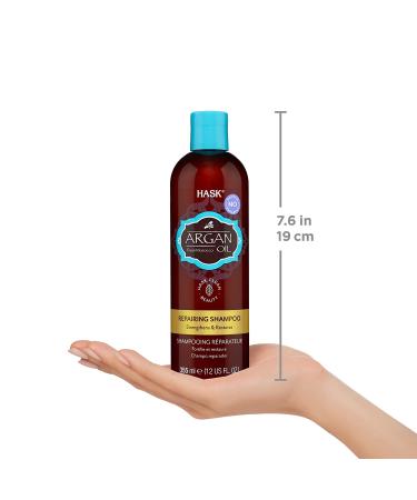 HASK Argan Oil Repairing Shampoo & Conditioner Set - Color Safe, Gluten-Free, Sulfate-Free, Paraben-Free, Cruelty-Free - Buy Online on GoSupps.com