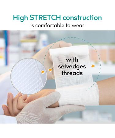 Buy Medrull 10-Piece Ultra Crepp 8cm x 4m Gauze Bandage Set - Quality Fixation Bandages for Dressing Needs | International Shipping Available - Buy Online on GoSupps.com