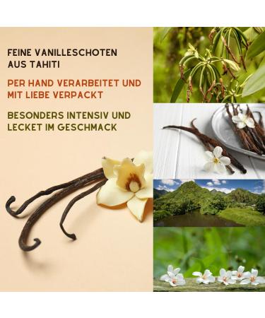 Premium Tahiti Vanilla Pods - 15 Whole Sticks (32g) for Baking Cooking & Desserts - Just Vanilla - Buy Online on GoSupps.com