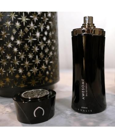 KHALIS AWESOME for Men an Oriental Woody Cologne with Lemon Sage Cardamom Cinnamon Rosewood Amber and Patchouli 3.4 oz - Buy Online on GoSupps.com