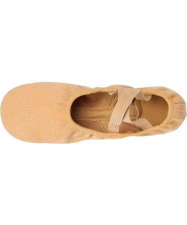 Linodes Girls and Women Dance Shoes Stretch Canvas Split Sole - Size 8.5 Sand - Buy Online on GoSupps.com