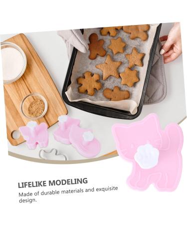 OUNONA 6 Pcs Biscuit Mold Kids Cookie Cutters Cute Cookie Cutters Animal Cookie Cutters Hanging Transparent Bin Small Cartoon Molds Cat Cookie Pastry Molds Paper Cup Silica Gel 3D The Cat 8x7.5cmx2pcs Pinkx2pcs - Buy Online on GoSupps.com