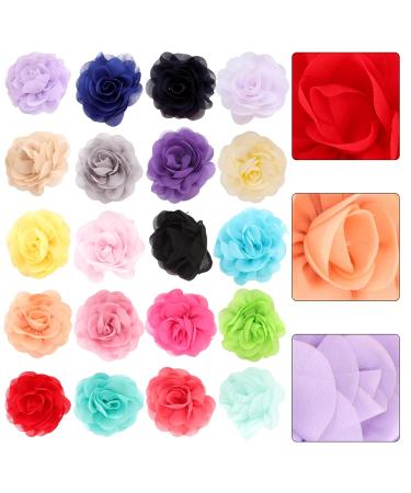 Ifundom 20-Piece Flower Hair Clips for Women | Rose Fabric Hair Accessories & Mexican Hair Flowers | Perfect for Weddings Parties & Mother's Day - Buy Online on GoSupps.com