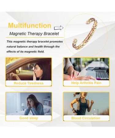 Buy Copper Bracelet & Ring Set for Women | Adjustable Braid with Magnets | Perfect Mother's Day Jewelry Gift - Buy Online on GoSupps.com
