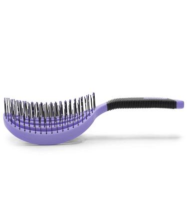 NuWay 4HAIR DoubleC Detangling Brush - Hair Dryer Safe (Violet) | U.S. Patented - Buy Online on GoSupps.com
