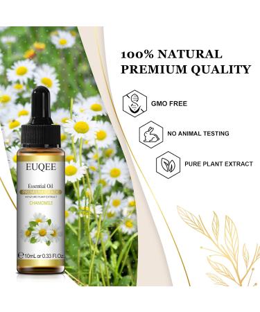 EUQEE Chamomile Essential Oil 10ml - Natural Aromatherapy for Home Diffusers - Buy Online on GoSupps.com