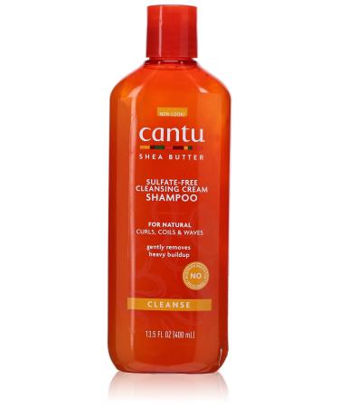 Cantu Natural Hair Shampoo Cleansing 13.5 Ounce(Sulfate-Free) (400ml) (1 Pack)