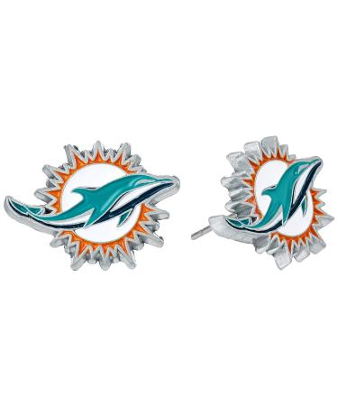 Siskiyou Sports NFL Stud Earrings Miami Dolphins