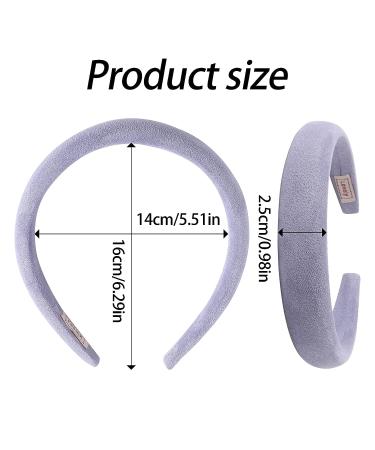 Velvet Padded Headbands for Women - 6Pcs Set, Girls Teens Fashion Headwear - Solid Colors, One Size - Buy Online on GoSupps.com