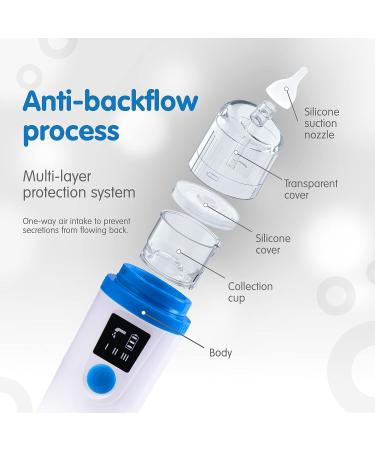 Elepho eClear Advanced Baby Nasal Aspirator | Overflow Protection | USB Rechargeable - Buy Online on GoSupps.com