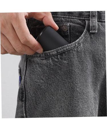 Buy Pocket Size Washable Electric Razor for Men - Cordless Rechargeable & Portable Mini Shaver (Black) for Travel - Buy Online on GoSupps.com