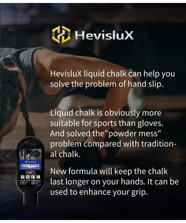 Hevislux Liquid Chalk 250ml - Enhance Grip for Gymnastics, Rock Climbing & Weightlifting | Quick-Drying Formula with Added Vitamin E - Buy Online on GoSupps.com